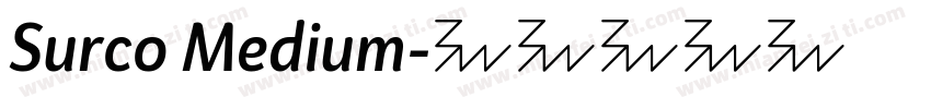 Surco Medium字体转换